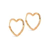 ORGANIC HEART MEDIUM HOOPS | FORGYLDT