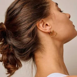 ORGANIC HEART SMALL HOOPS | FORGYLDT
