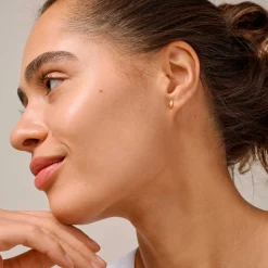 ORGANIC LEAF ØRESTIKKER | FORGYLDT