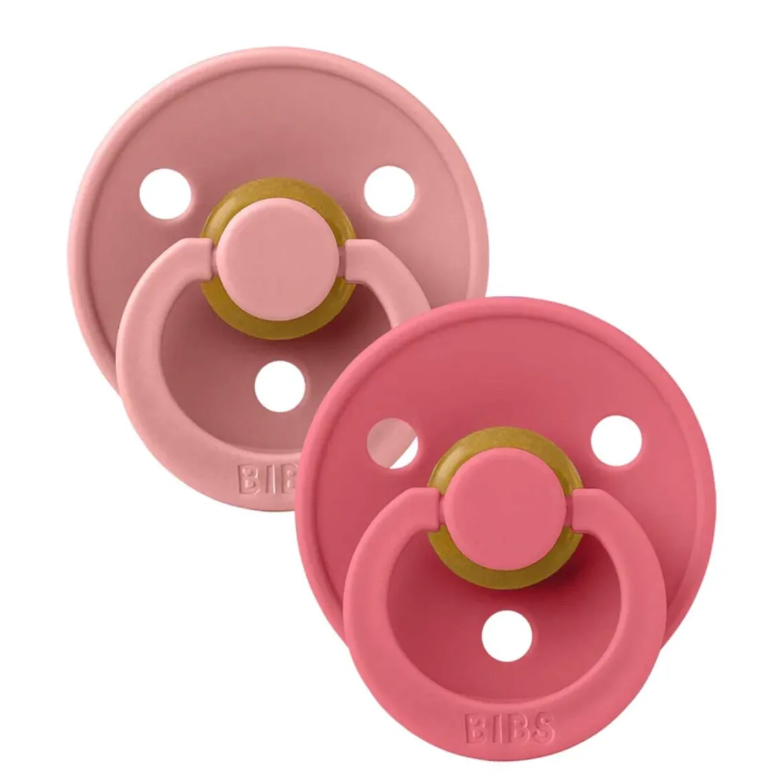 2-PAK COLOUR SUT - RUND - STR. 1 | DUSTY PINK/CORAL