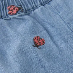 PANTD EMB. CHAMBRAY | FADED DENIM