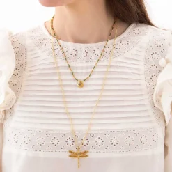 PARADISE LABRADORITE HALSKÆDE | FORGYLDT