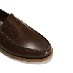 PENNY LOAFER IN POLIDO LEATHER | BROWN