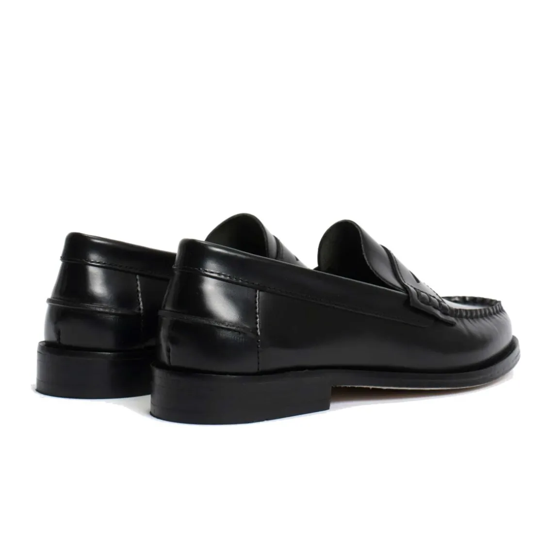 PENNY LOAFER IN POLIDO LEATHER | BLACK