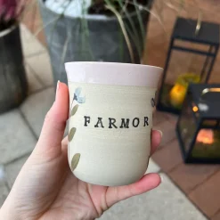 PERSONLIG KOP | FARMOR/ROSA/BLÅ BLOMST