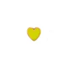 PETIT LOVE HEART W/ENAMEL, FG | NEON YELLOW
