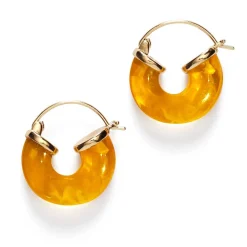 PETIT SWELL HOOPS - AMBER | FORGYLDT