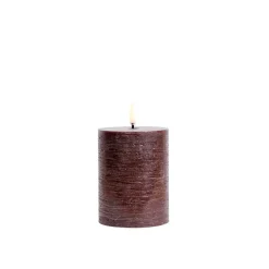 PILLAR CANDLE 7,8X10 CM | BRUN