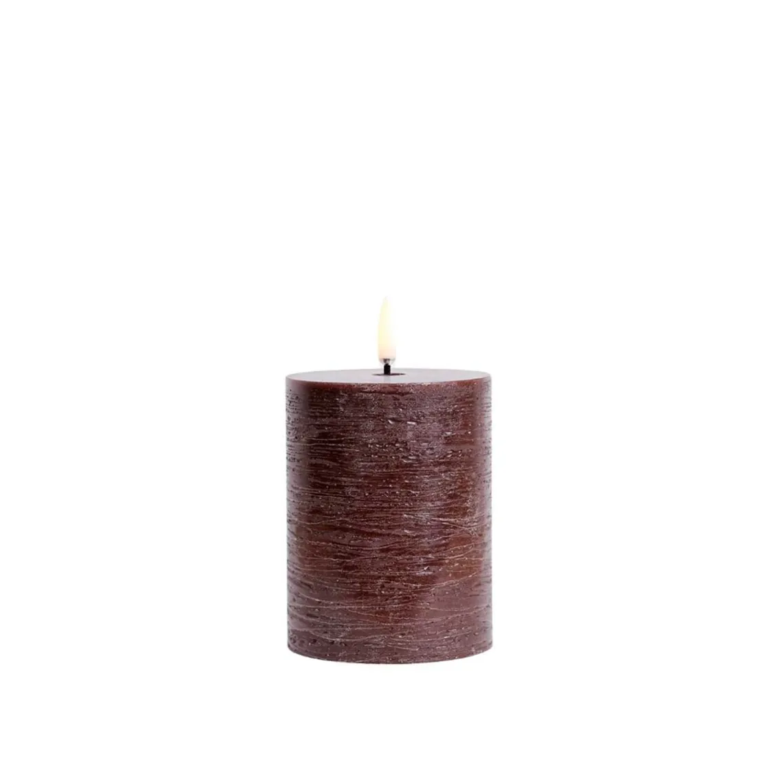 PILLAR CANDLE 7,8X10 CM | BRUN