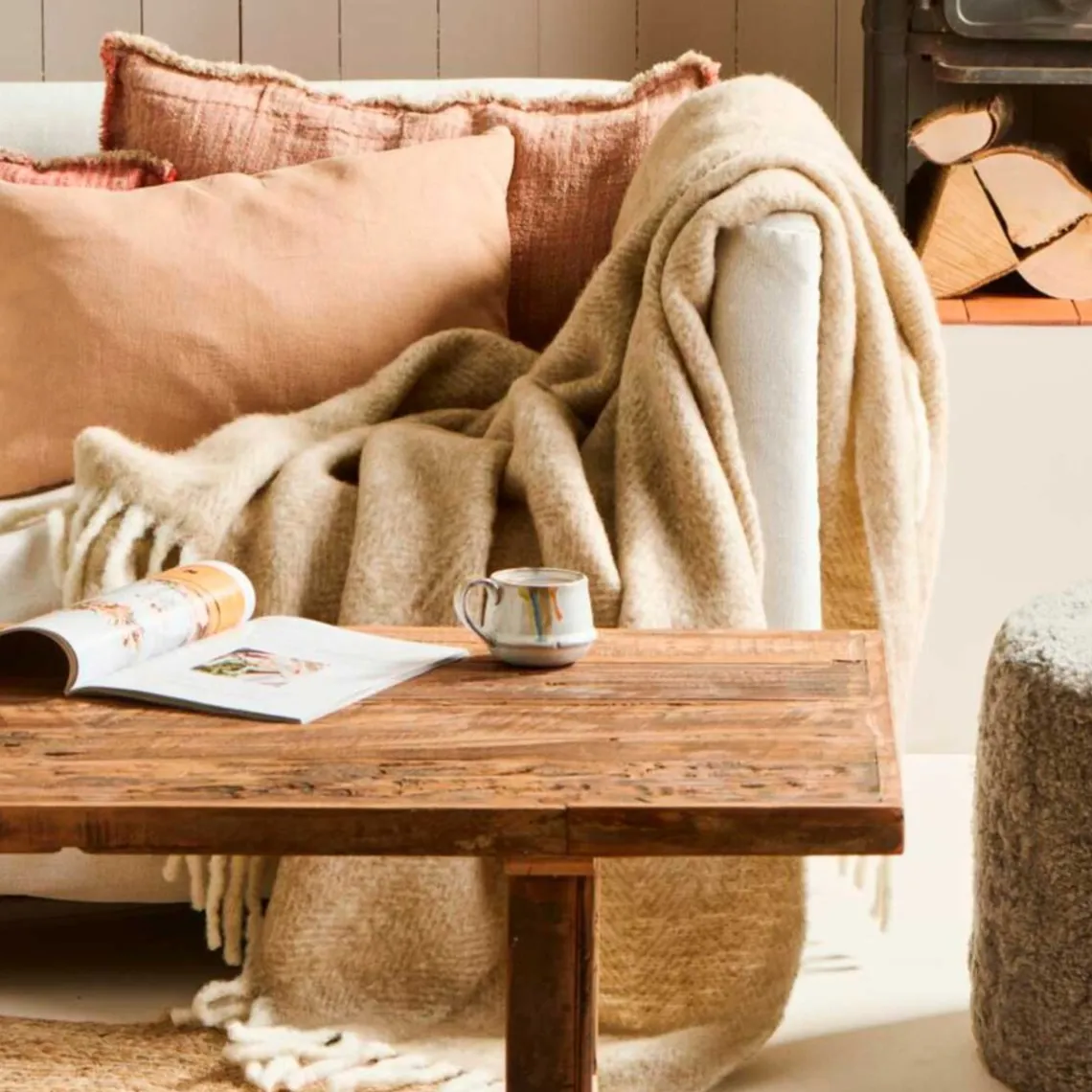 PLAID M/FRYNSER | SAND MELANGE