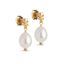 POE PEARL ØRERINGE | FORGYLDT