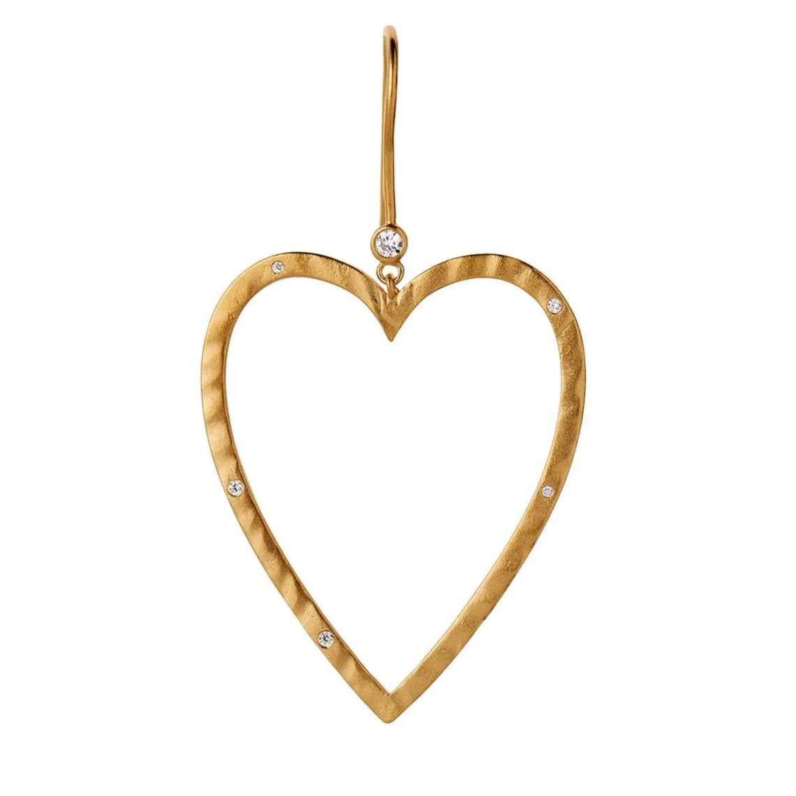 POWER HEART ØRERING 1 STK. | FORGYLDT