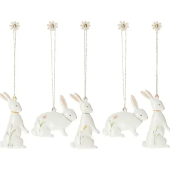 PÅSKEPYNT - PÅSKEHARER 5 STK.