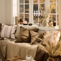 PUDE INKL. FYLD 50X50 CM | NATUR/BRUN