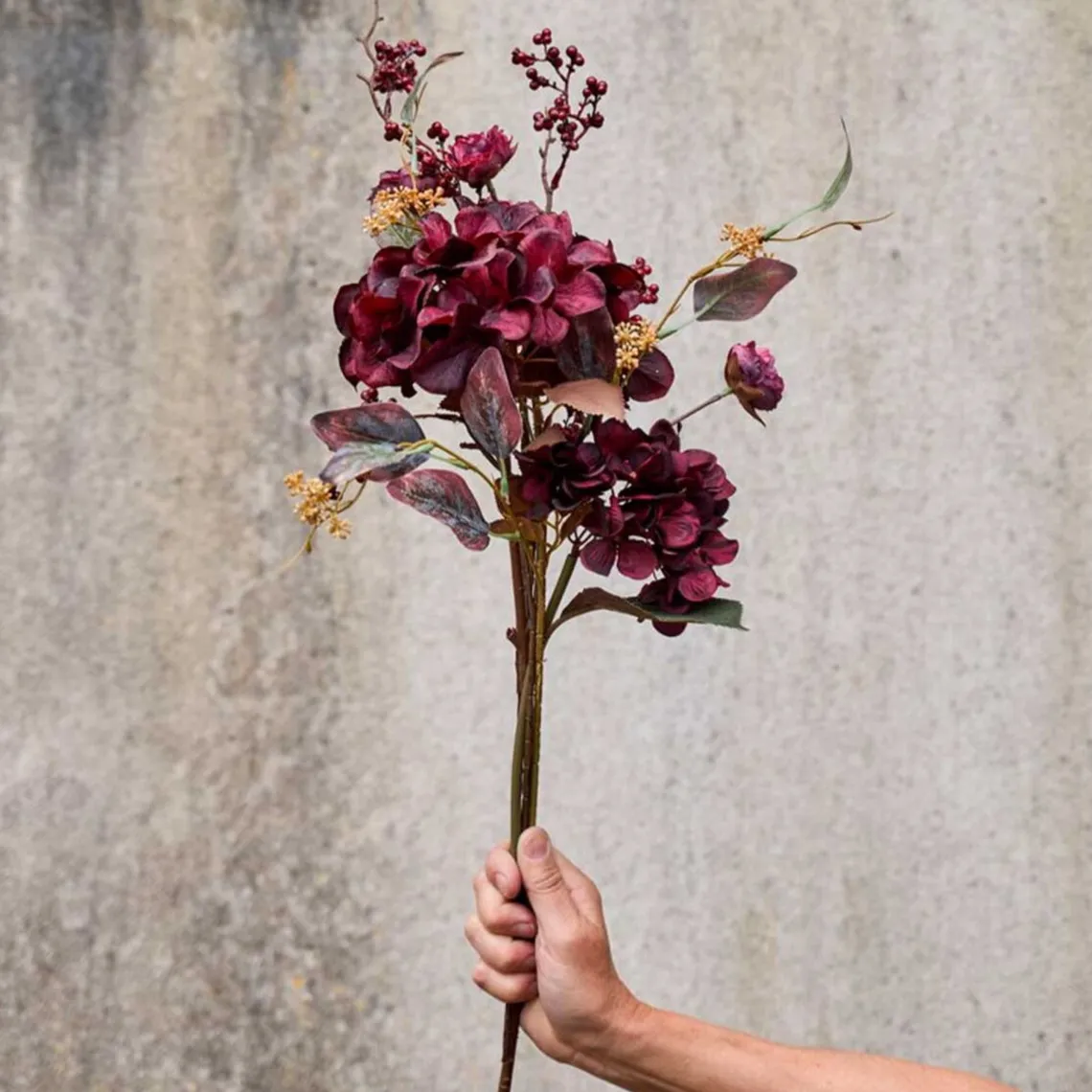 RANUNKEL STILK 50CM | DARK RED