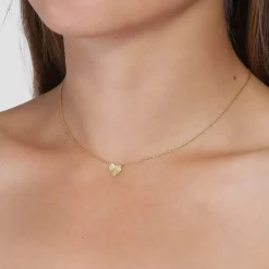 REFLECTION HEART HALSKÆDE | FORGYLDT