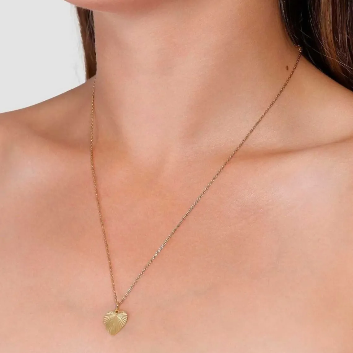 REFLECTION HEART VEDHÆNG | FORGYLDT