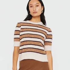 ROCCA STRIPE SWEATER | DUSTY BLUSH STRIPE