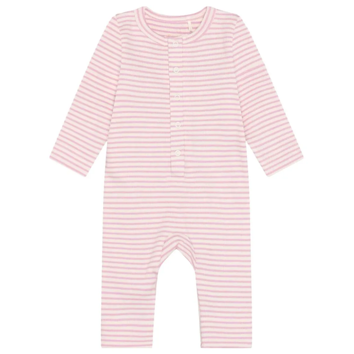 ROMPER LS RIB | BLEACHED MAUVE