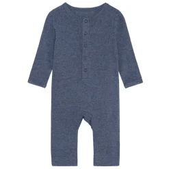 ROMPERS LS RIB MELANGE | VINTAGE INDIGO MELANGE