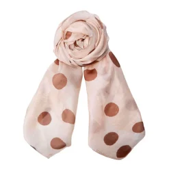 ROSELIL SILK SCARF | TABACCO DOT