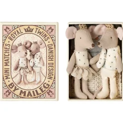 ROYALE TVILLINGER - LILLESØSTER & LILLEBROR I TÆNDSTIKÆSE