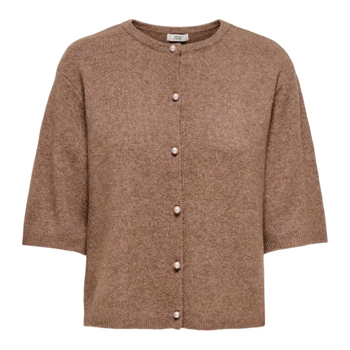 RUE LIFE 2/4 PEARL CARDIGAN | CARIBOU MELANGE