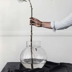 RUND GLASVASE 29X30 CM