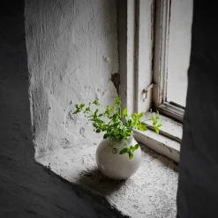 RUND GLASVASE 13X14 CM | GRØN