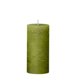 RUSTIC CANDLE 10X25 - 160 TIMER | FERN GREEN