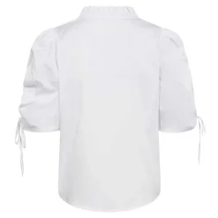 SANNA PUFF V-BLOUSE | WHITE