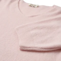 SARAH ALPACA V-NECK | DUSTY ROSE