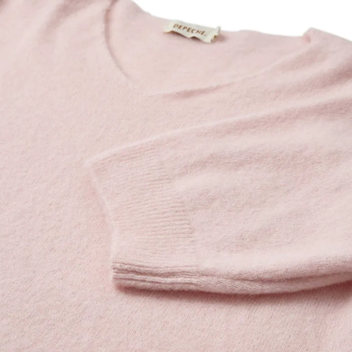 SARAH ALPACA V-NECK | DUSTY ROSE
