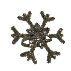 SERVIETRING SNOWFLAKE | SØLV