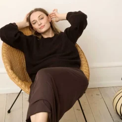 SIENNA KNIT WOOL | CHOCOLATE