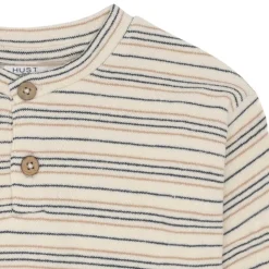 SIGURT FINE STRIPED KNIT | SNOW WHITE