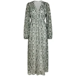 SILFI GRAPHIC FADE DRESS | DUSTY GREEN