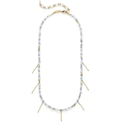 SILVER LINING HALSKÆDE GRÅ | FORGYLDT