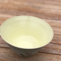 SKÅL 15X6 CM | GUL/MILD BLOMST