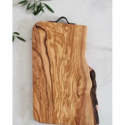 SKÆREBRÆT I OLIVENTRÆ STOR 47X26 CM