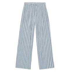 SLOW PANTS STRIPE | SEAA BLUE/ECRU