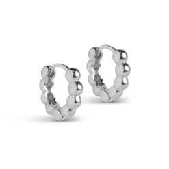 SMALL BALL HOOPS ØRERINGE | SØLV