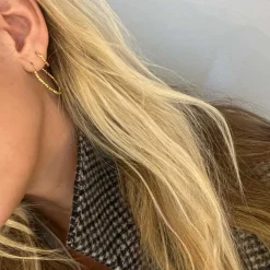 SMALL BEAD ØRERING 1 STK. | FORGYLDT