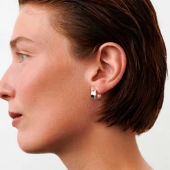 SMALL REFLECTION HOOPS | SØLV