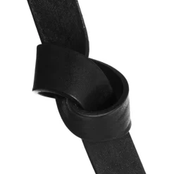 SMALT BÆLTE M/SMUKT SPÆNDE | SORT M/SØLV