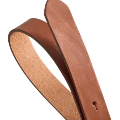 SMALT BÆLTE M/SMUKT SPÆNDE | COGNAC M/GULD