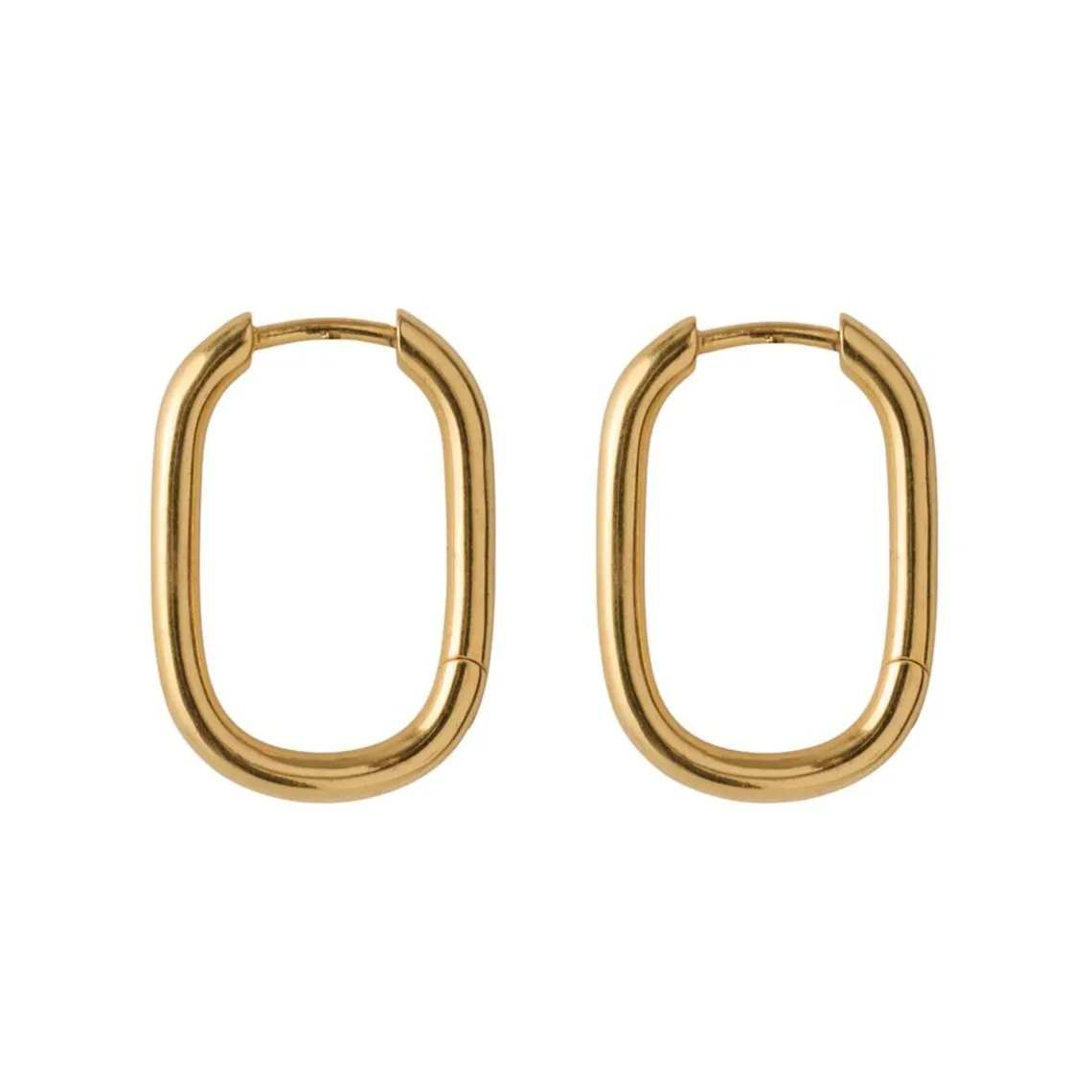 SOFT EDGE HUGGIE ØRERINGE | FORGYLDT
