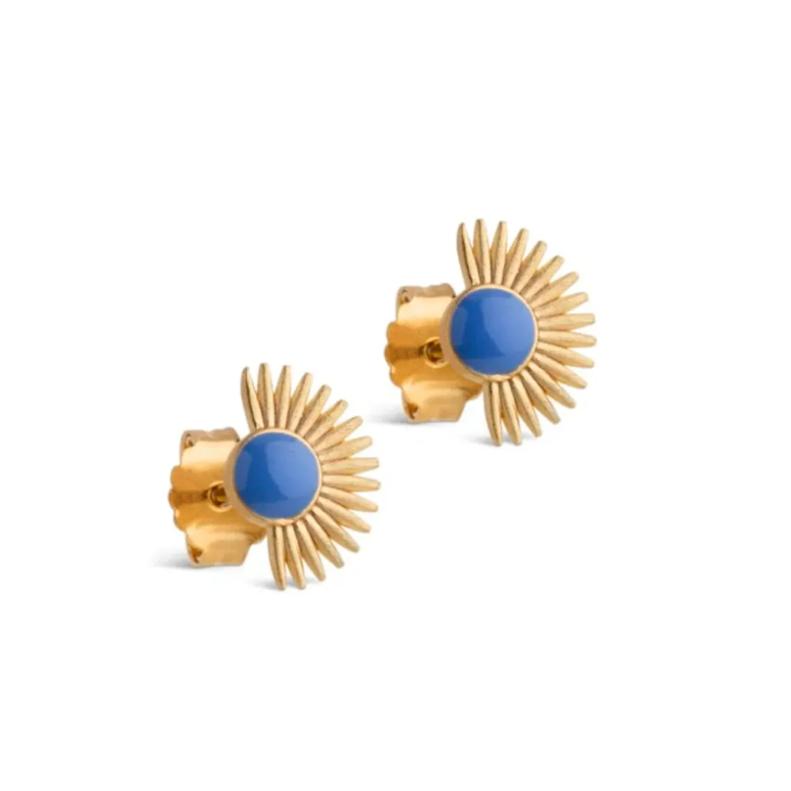 SOLEIL STUD FORGYLDT | CORNFLOWER