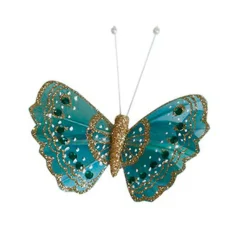 SOMMERFUGL M/CLIPS 10 CM | PETROL