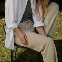 SONJA VELVET PANTS | PURE BEIGE